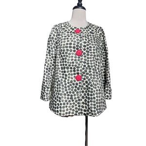 3 Sisters A-Line Trapeze Style Animal Print Jacket Size Medium